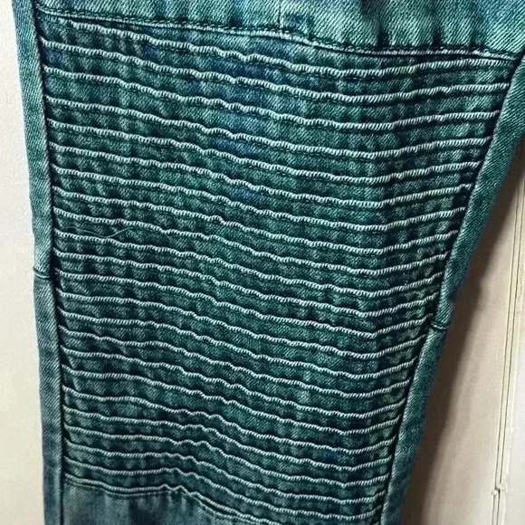 NEW AFRM The Moto Mid-Rise Straight Leg Women's Sz 26 Spring Blue Wash - Picture 8 of 12